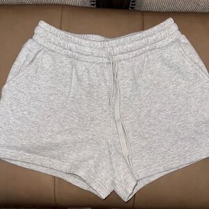 Fabletics Light Gray Athletic Shorts